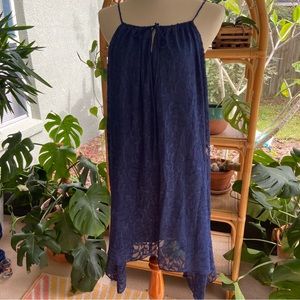 Ali and Jay navy blue lace free fitting dress size L